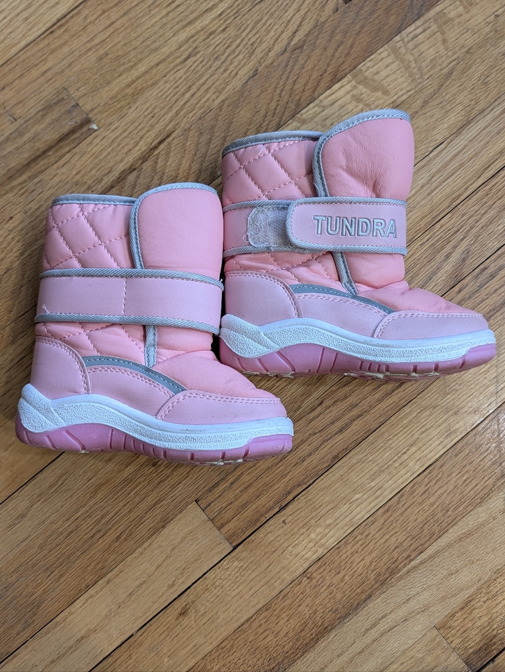 Tundra Kids Quilted Winter Snow Boots - Pink